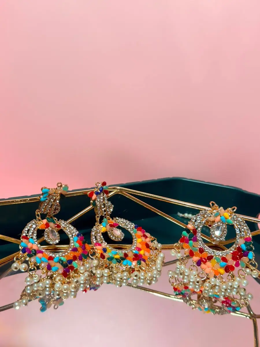 Rangeen Earrings & Tikka Set